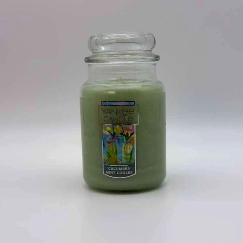 Yankee Candle Cucumber Mint Cooler‎ Large Jar - 22 oz Scented Candle - NWT